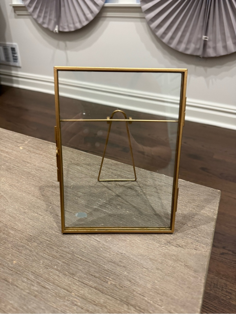 cupcakes & cashmere Gold Glass Photo Frame - Slim Metal Display